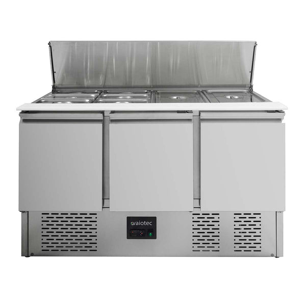 Vaiotec EASYLINE Saladette 700 / 3-vaks met scharnierend deksel 