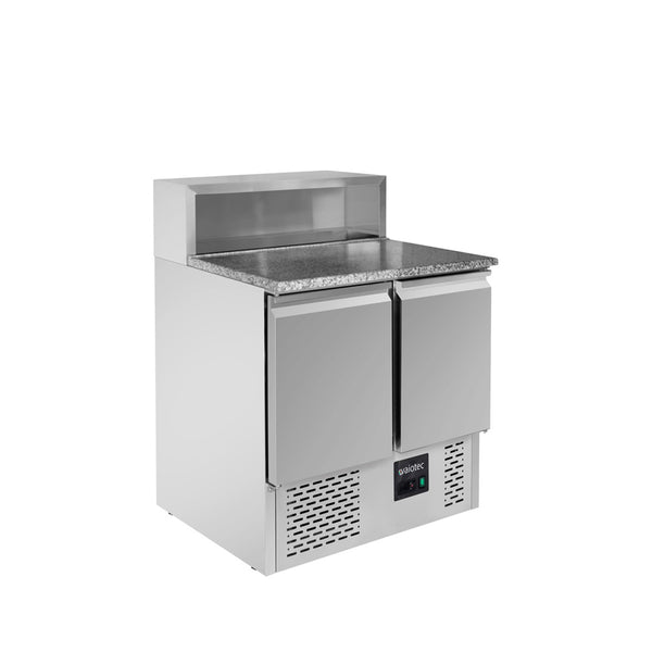 Saladette à pizza Vaiotec EASYLINE 700 / 2 compartiments - avec 2 portes