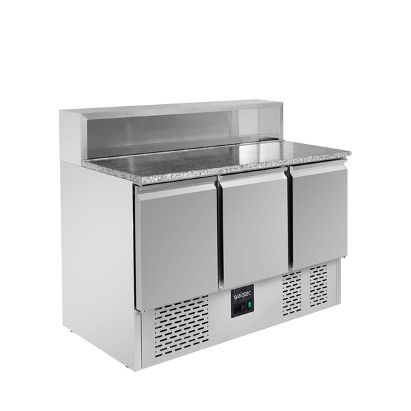 Saladette à pizza Vaiotec EASYLINE 700 / 3 compartiments - avec 3 portes