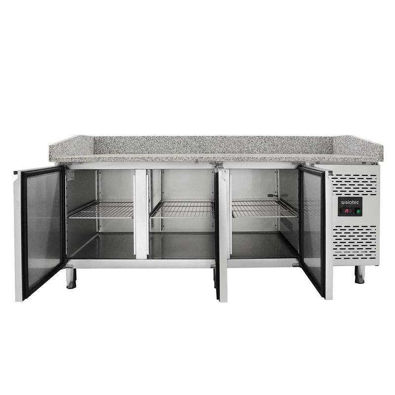 Vaiotec EASYLINE Pizzakühltisch 800 / 3-türig "grau"