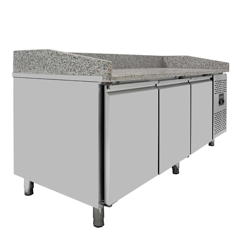 Table réfrigérée pour pizza Vaiotec EASYLINE 800 / 3 portes "gris"