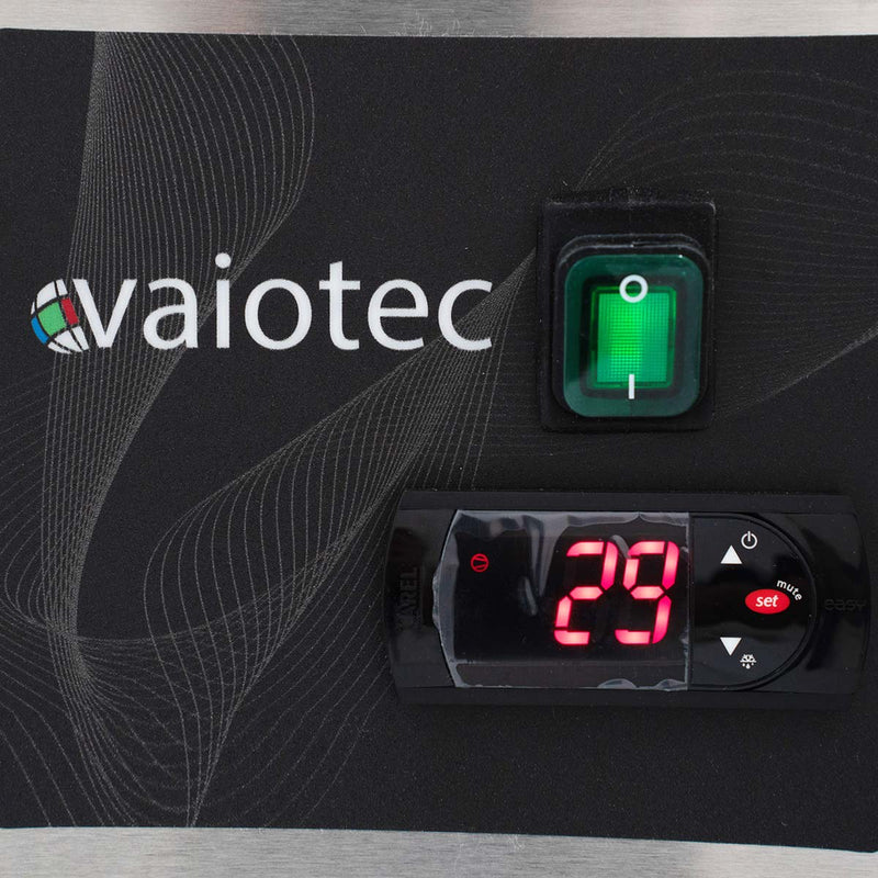 Vaiotec EASYLINE Kühlaufsatz 380 mit Glasabdeckung 5xGN1/3 + 1xGN1/2 - 1500