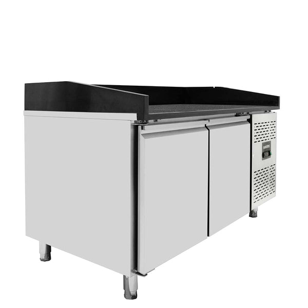 Vaiotec EASYLINE Pizzakühltisch 800 / 2-türig "schwarz"