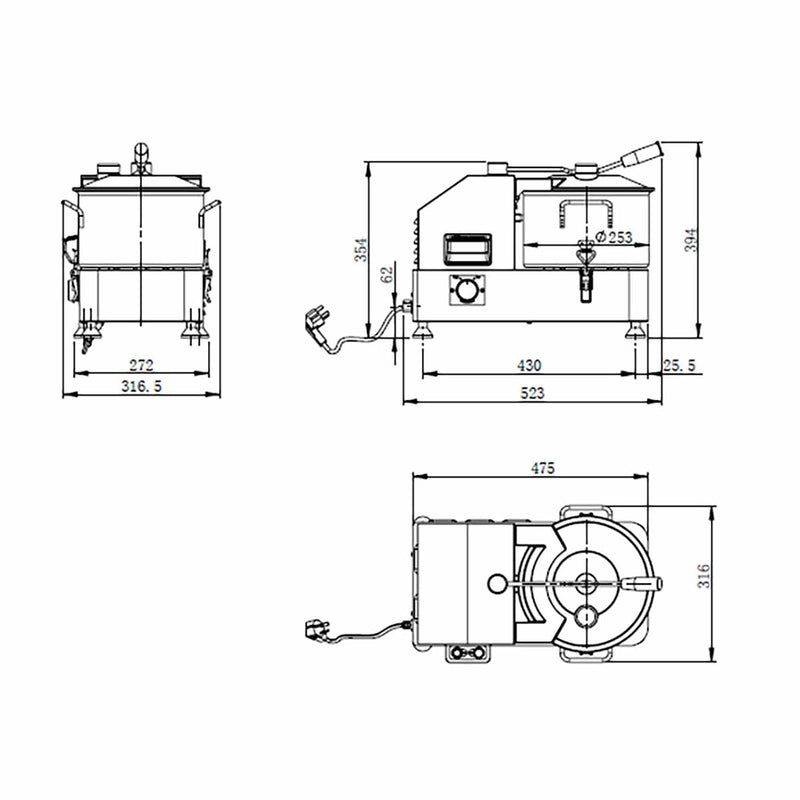 Vaiotec EASYLINE Cutter 6 Liter