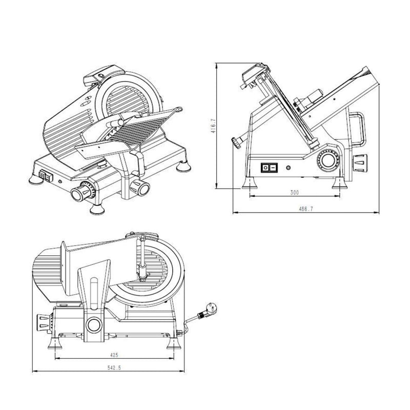 Vaiotec EASYLINE Aufschnittmaschine 250