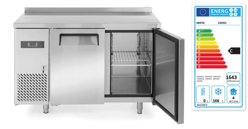 Hendi vriezertafel, tweedeurs Kitchen Line 220L