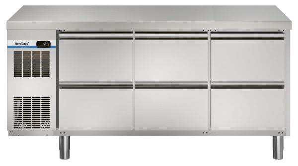 NordCap COOL-LINE Kühltisch (3 Abteile) KT-CL 1695 6Z