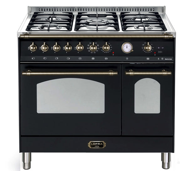 LOFRA - DOLCEVITA - GAS - DOUBLE OVEN 90cm - RNMD 96 GVGTE/ CI - BLACK Bronze Finish