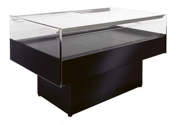 NordCap COOL-LINE impulskoeleiland FLATEY 1290 met plexiglas schuifpanelen