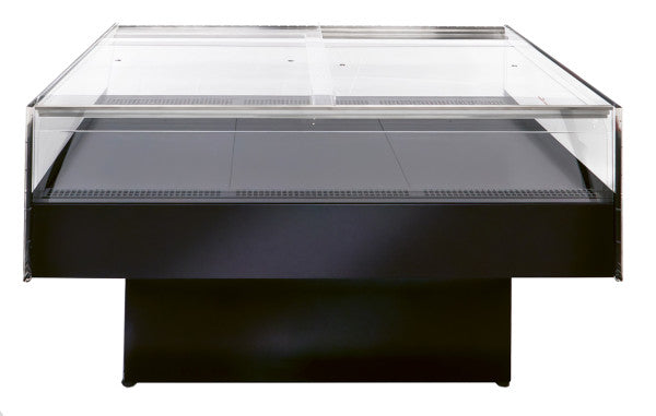 NordCap COOL-LINE impulskoeleiland FLATEY 1500 met plexiglas schuifpanelen