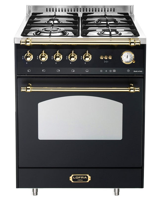 LOFRA - DOLCEVITA - GAS SINGLE OVEN 60 cm - RNM 66 GVGT/ CI - Black Messing Finish