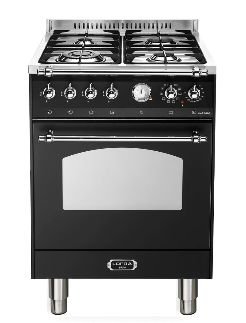 LOFRA - DOLCEVITA - SINGLE OVEN 60 cm - RNM 66 MFT/ CI - Black - Chrome Finish