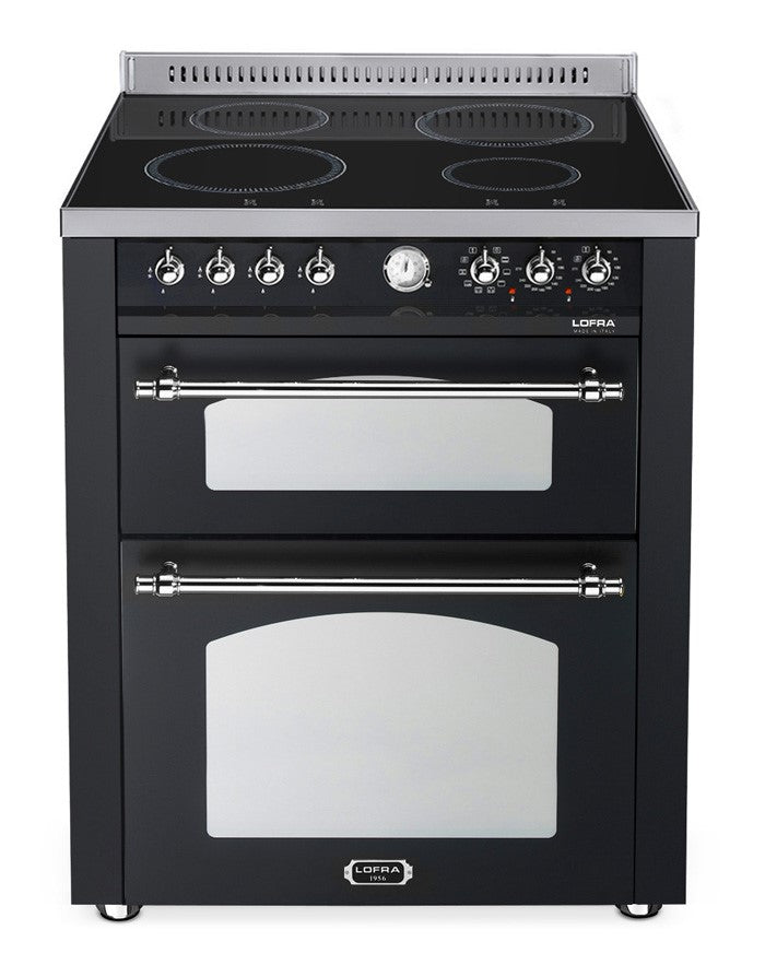 LOFRA - DOLCEVITA INDUKTION - DOUBLE OVEN 70 cm - RNMUD 76 MFTE/ 4I - Black - Chrome Finish