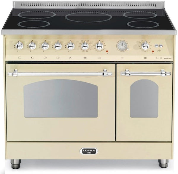 LOFRA - DOLCEVITA INDUKTION - DOUBLE OVEN 90 cm - RBID 96 MFTE/ 5I - Ivory - Chrome Finish