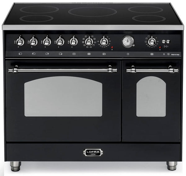 LOFRA - DOLCEVITA INDUKTION - DOUBLE OVEN 90cm - RNMD 96 MFTE/ 5IF - Black - Chrome Finish