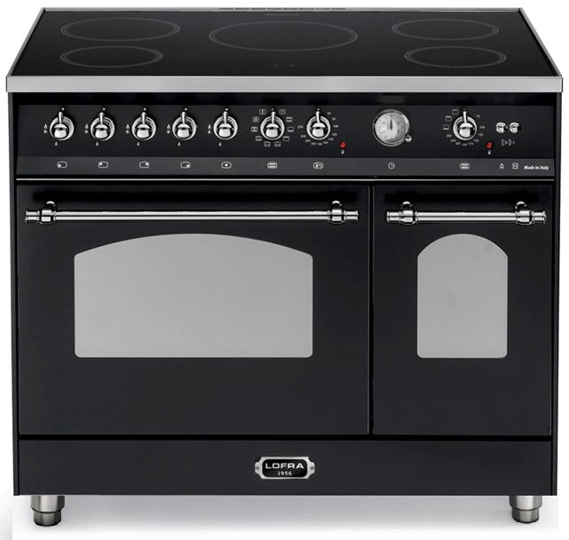 LOFRA - DOLCEVITA INDUCTION - FOUR DOUBLE 90cm - RNMD 96 MFTE/ 5IF - Noir - Finition Chromée