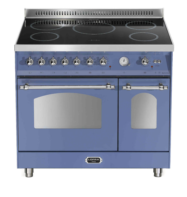 LOFRA - DOLCEVITA INDUKTION - DOUBLE OVEN 90 cm - RLVD 96 MFTE/ 5I - Lavendel - Chrome Finish