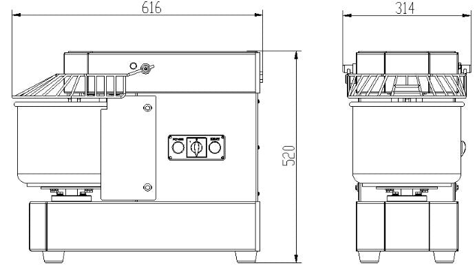 MACHINE A PATE COMBISTEEL 10L