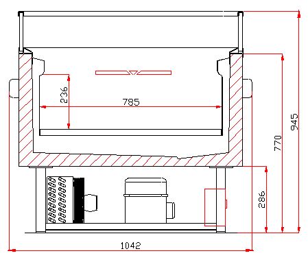 ÎLOT DE REFROIDISSEMENT/CONGÉLATION COMBISTEEL COMMUTABLE 1,5