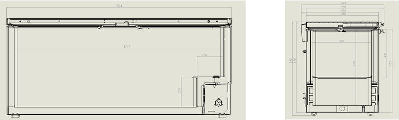 COMBISTEEL VRIESKAST RFS DEKSEL 635 L