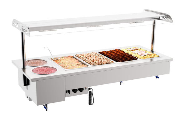 COMBISTEEL BAIN-MARIE ENCASTRÉ AVEC CUVES 4/1 