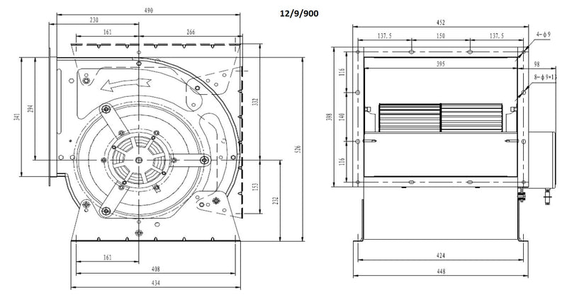 COMBISTEEL VENTILATOR IN DOOS 12/9/900