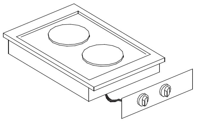 COMBISTEEL ELEKTROHERD 2 PL.