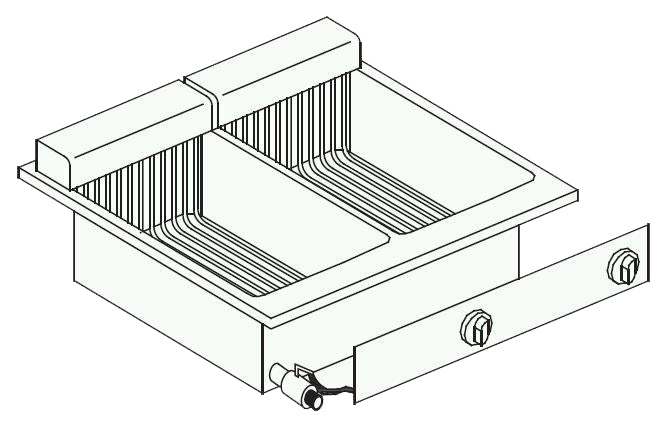 COMBISTEEL ELEKTROFRITEUSEN 2X10 L