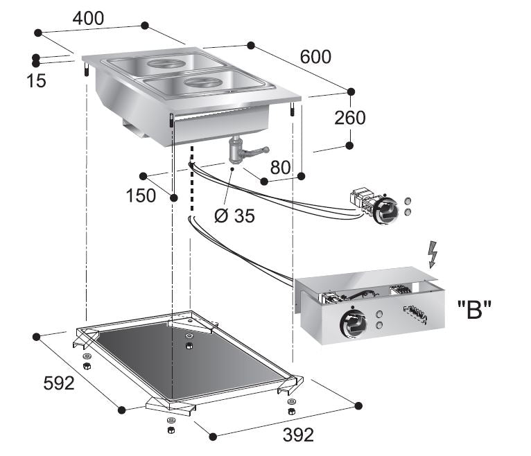 COMBISTEEL BAIN-MARIE MODULE 