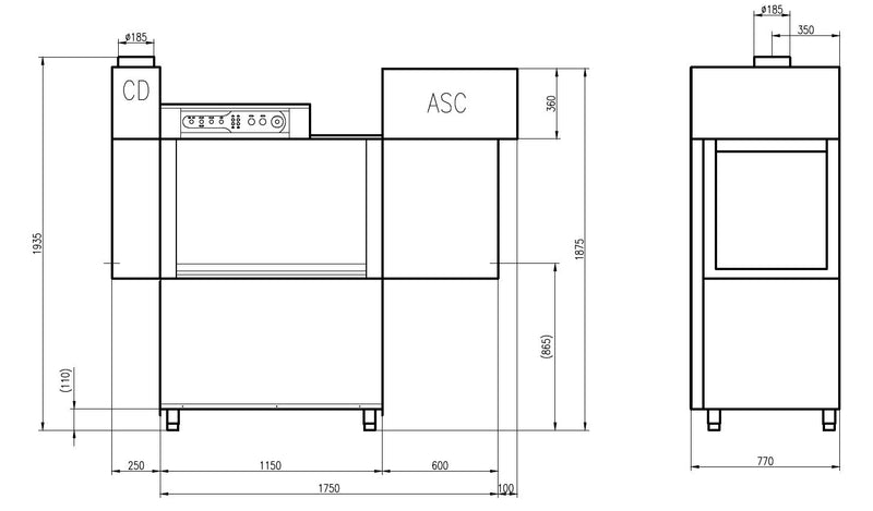 LAVE-VAISSELLE À PANIER COMBISTEEL PL 