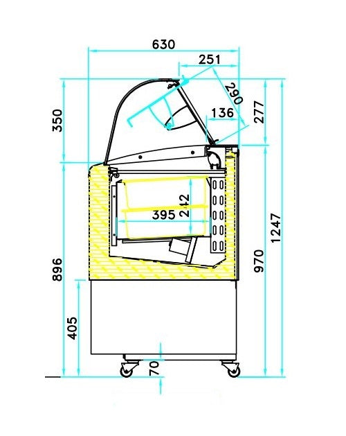 COMBISTEEL IJSVITRINEKAST FIJI 4