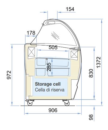 COMBISTEEL SPEISEISVITRINE ISABELLA 10