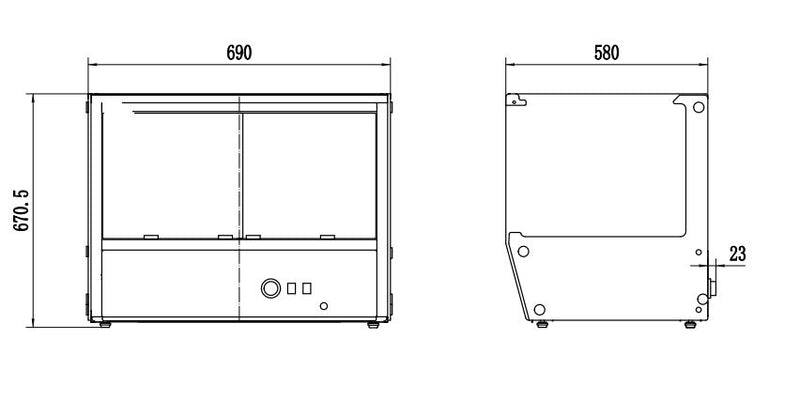 COMBISTEEL WÄRMEVITRINE 174L