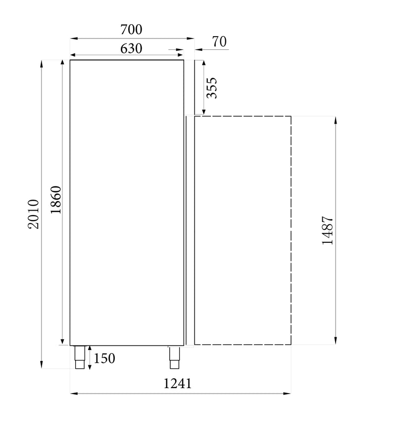 COMBISTEEL KÜHLSCHRANK 1 TÜR