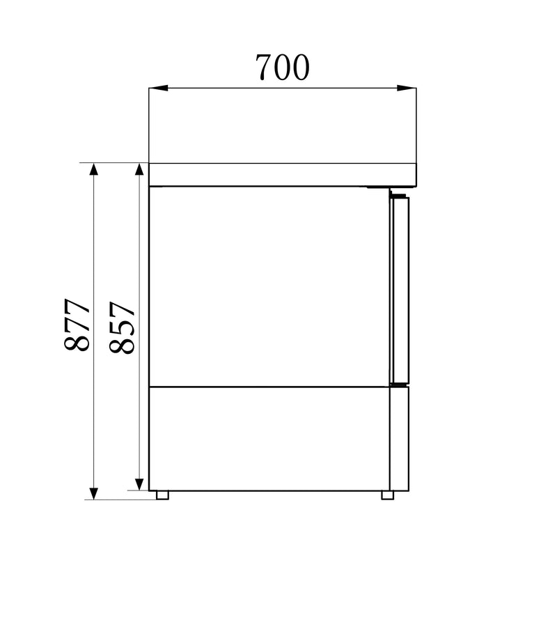 SALADETTE COMBISTEEL 1 PORTE