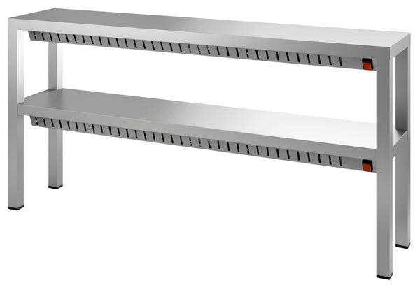 ÉTAGÈRE COMBISTEEL CHAUFFÉE HALOGÈNE 2 NIVEAUX 1200