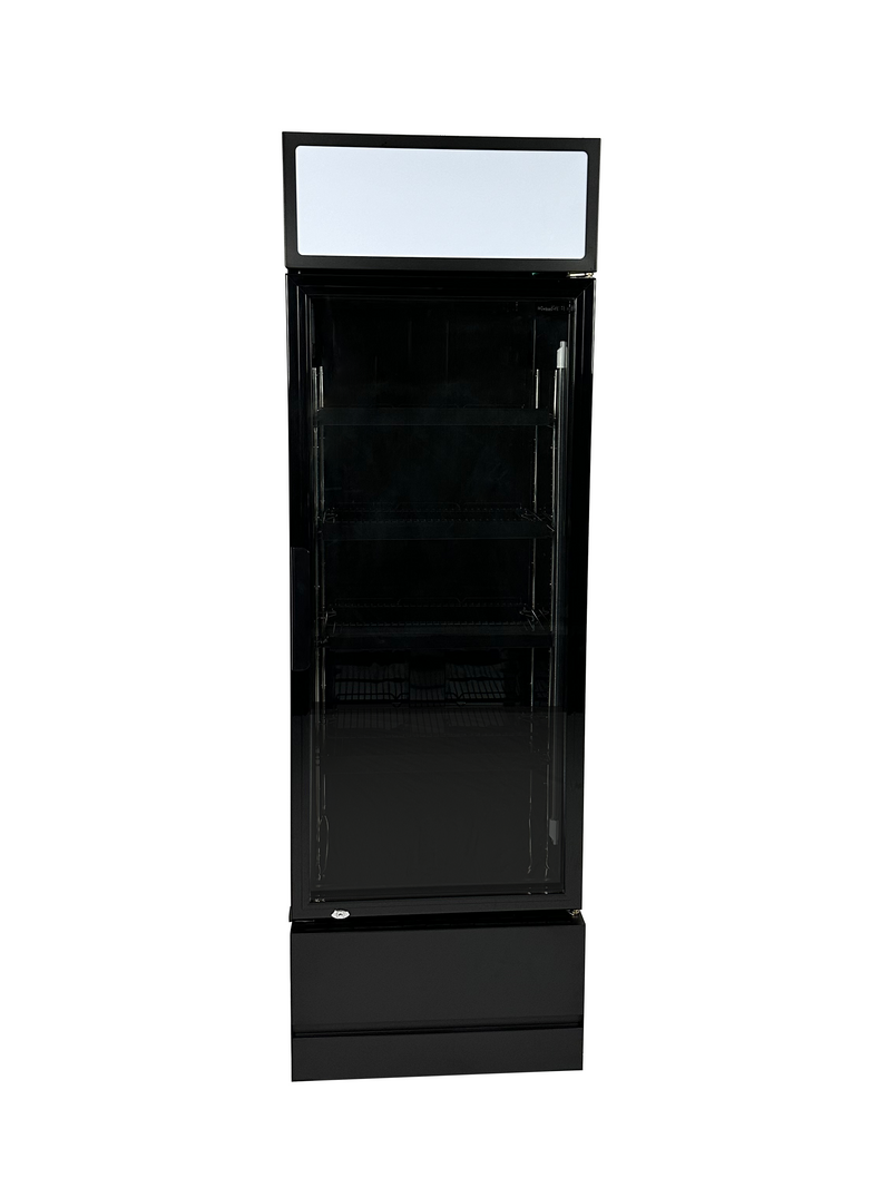 COMBISTEEL KÜHLSCHRANK GLASTÜR FCU-370 BL