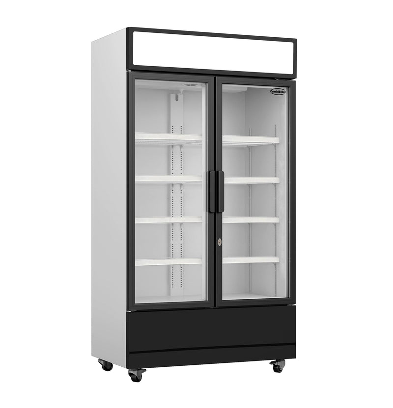 COMBISTEEL KÜHLSCHRANK 2 GLASTÜREN FCU-750