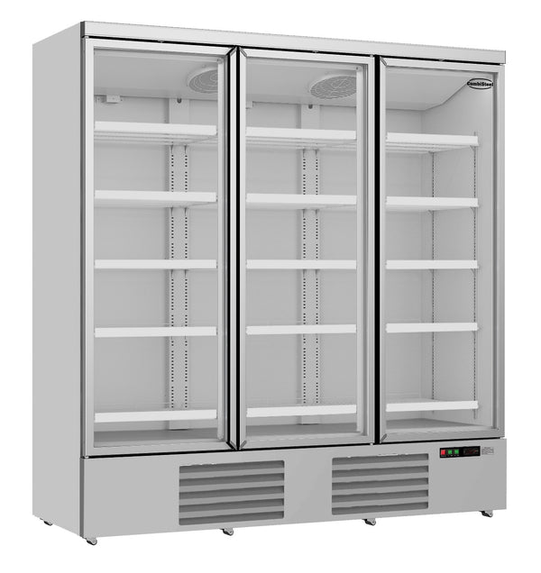 COMBISTEEL KÜHLSCHRANK 3 GLASTÜREN JDE-1530R