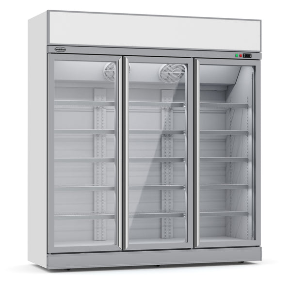 COMBISTEEL KÜHLSCHRANK 3 GLASTÜREN INS-1530R