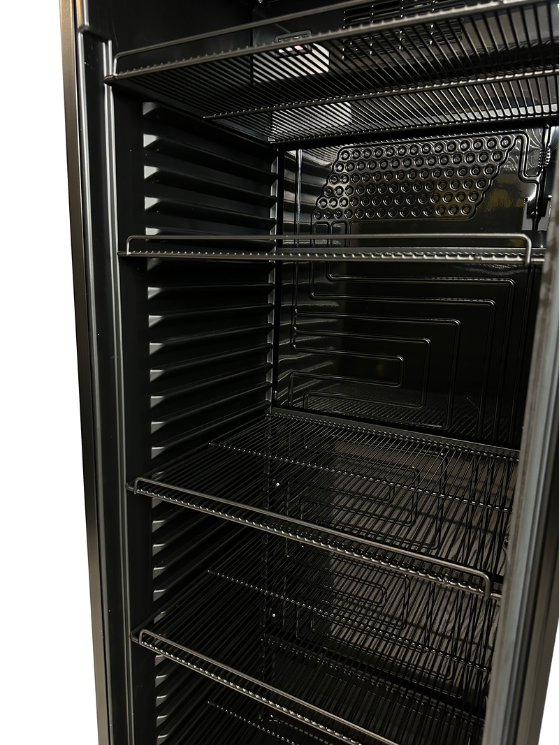 COMBISTEEL KÜHLSCHRANK 1 GLASTÜR SCHWARZ