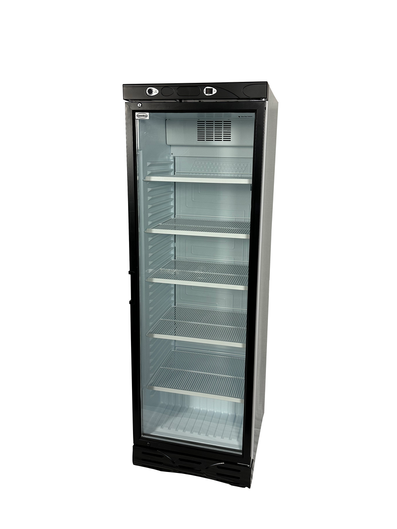 RÉFRIGÉRATEUR COMBISTEEL 1 PORTE VITRÉE 382L