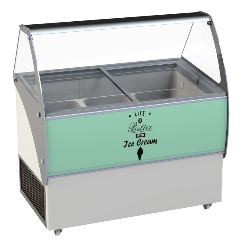 VITRINE À GLACE COMBISTEEL BALI 9X5 LTR