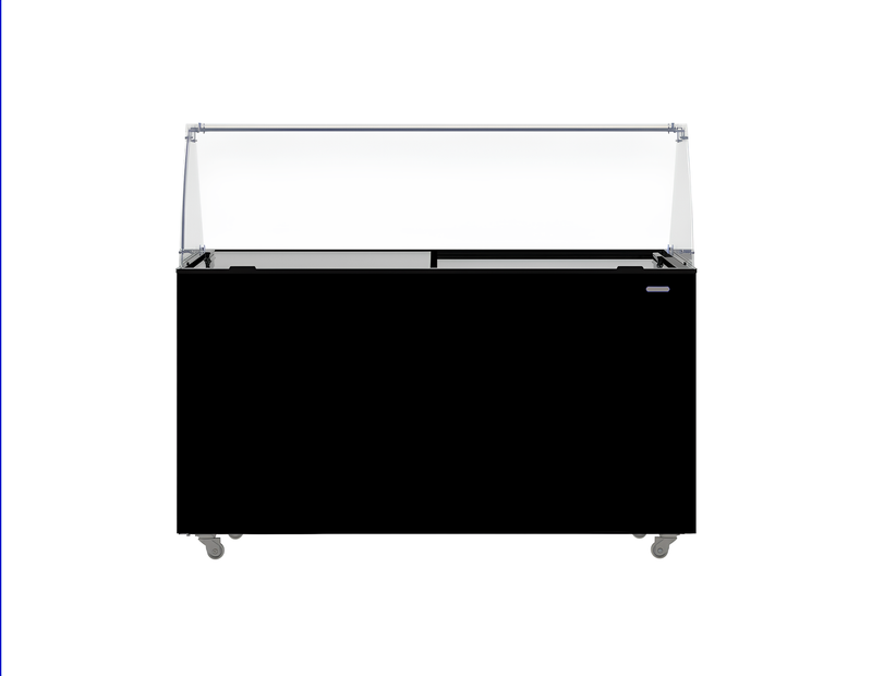 VITRINE À GLACE COMBISTEEL TENERIFE NOIR 10X5 LTR