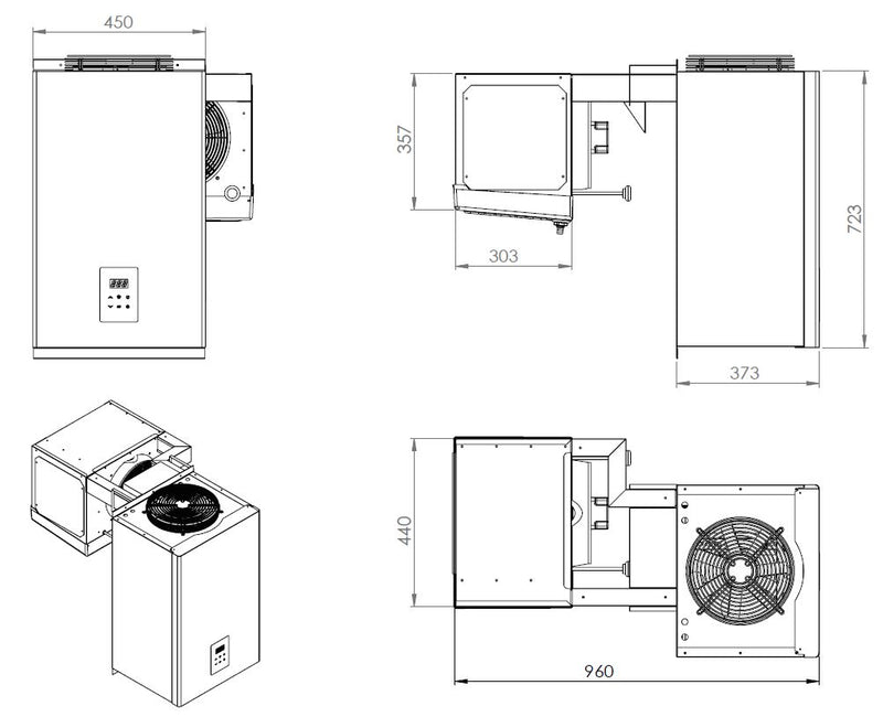 COMBISTEEL KÜHLAGGREGATE HUCKEPACK 6,6-9 M3