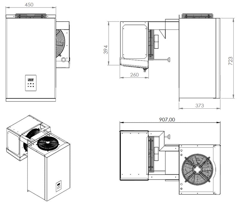 COMBISTEEL TIEFKÜHLAGGREGATE HUCKEPACK 2-4 M3