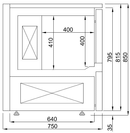 COMBISTEEL STRAALTOESTEL 5x 1/1GN