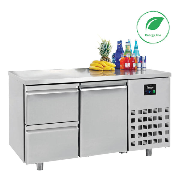 COMBISTEEL 700 KOELKASTTAFEL 1 DEUR 2 LADEN ENERGY LINE 