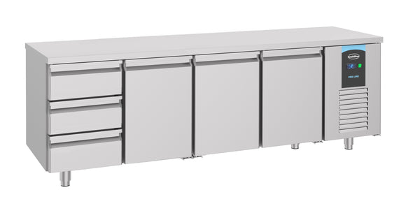 COMBISTEEL 700 KOELKASTTAFEL 3 DEUREN 3 LADEN ENERGY LINE 