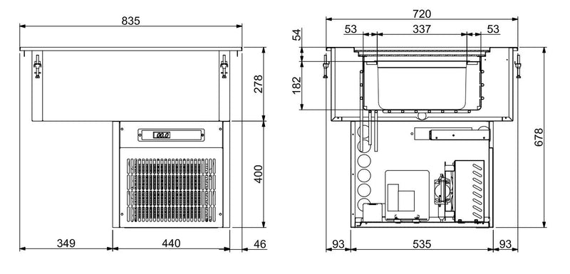 COMBISTEEL EINBAU EISBEHÄLTER